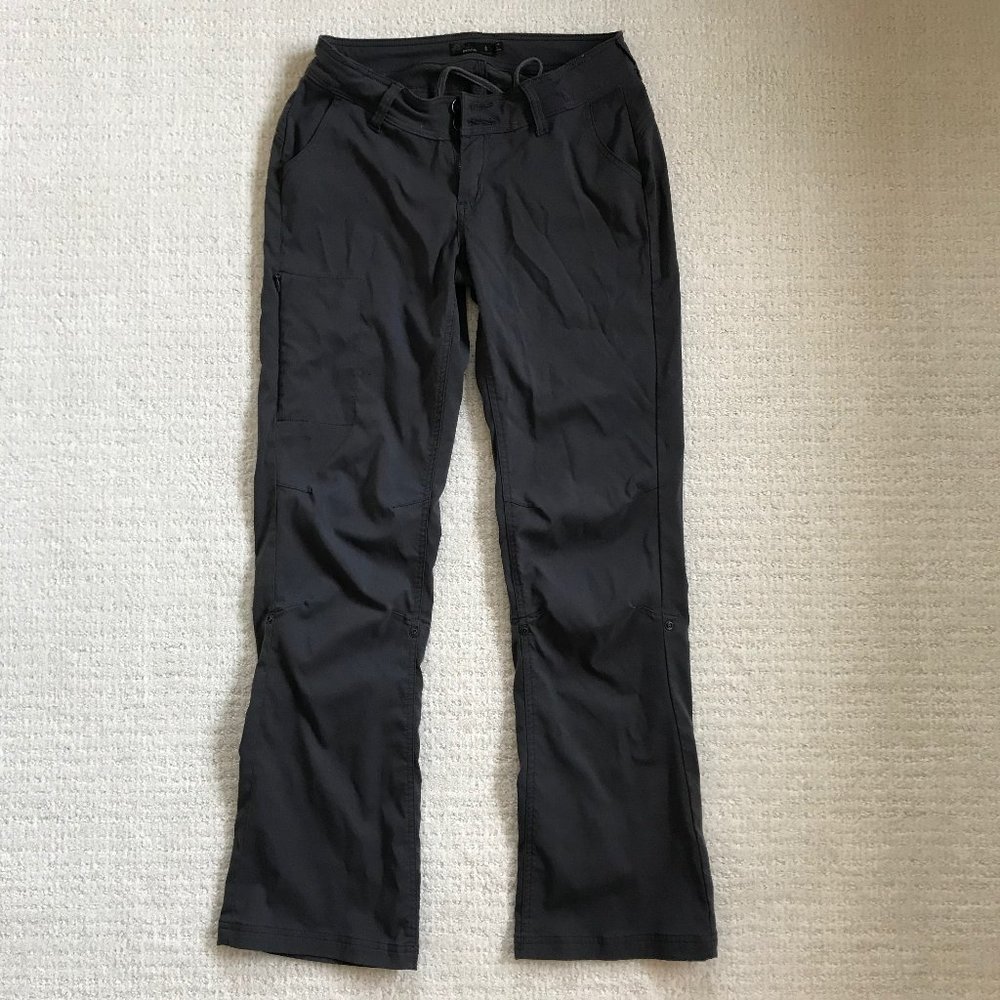 Prana Halle Convertible Pant, 8 Reg, Slate Gray